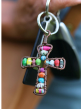 Paper Bead Keychains