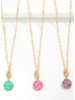 Druzy Chain Link Necklace