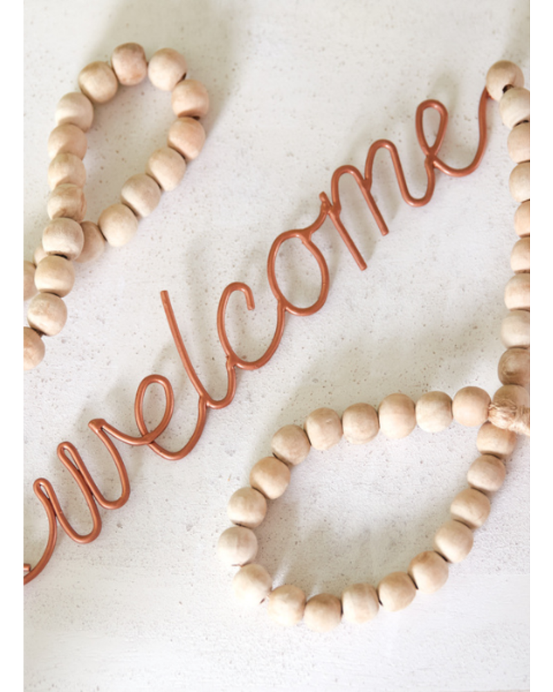 Welcome Sign Beaded Garland