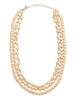 Layered Gold Beaded Necklace