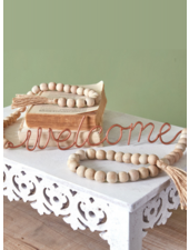 Welcome Sign Beaded Garland