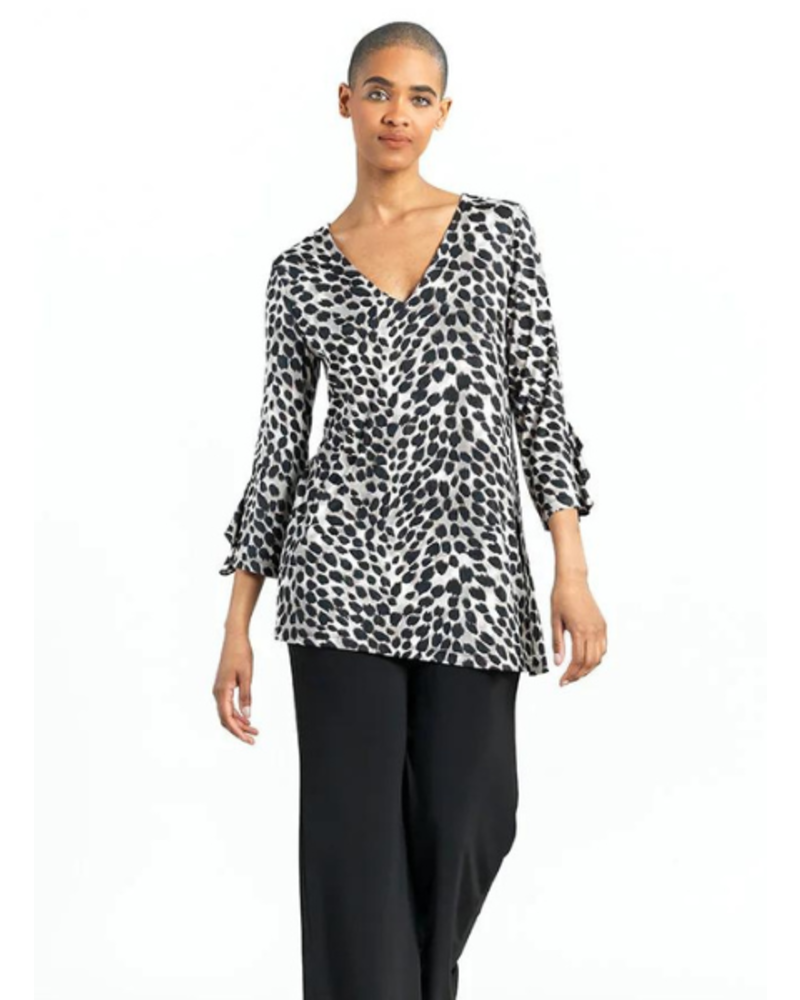 Cheetah Print V-Neck Tunic