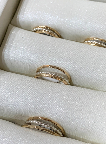 Gold and Silver Stacking Rings