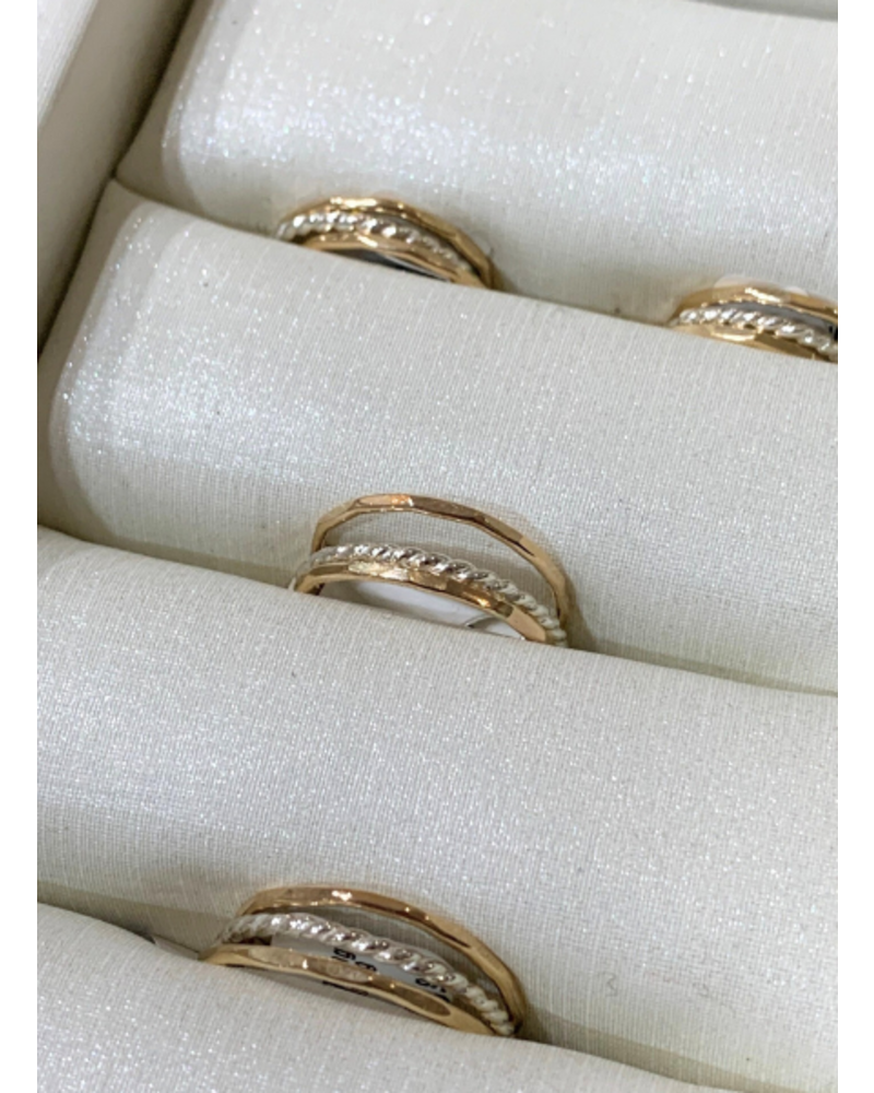 Gold and Silver Stacking Rings