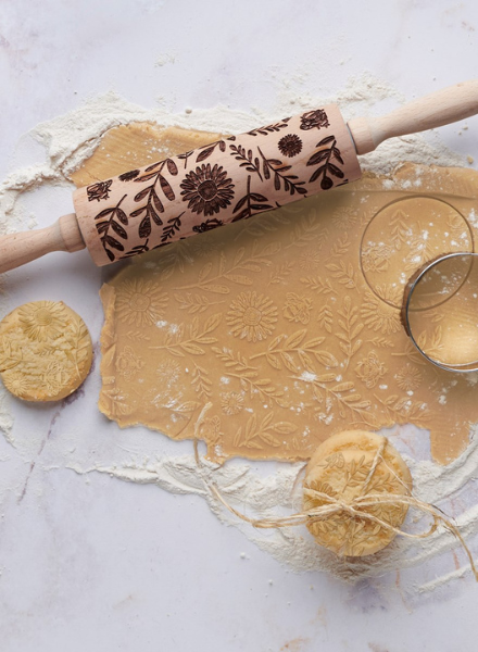 Mushroom Embossed Rolling Pin