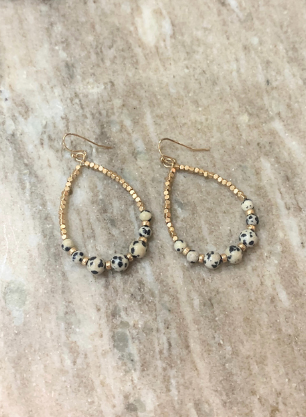 Semi-Precious Stone Drop Earrings
