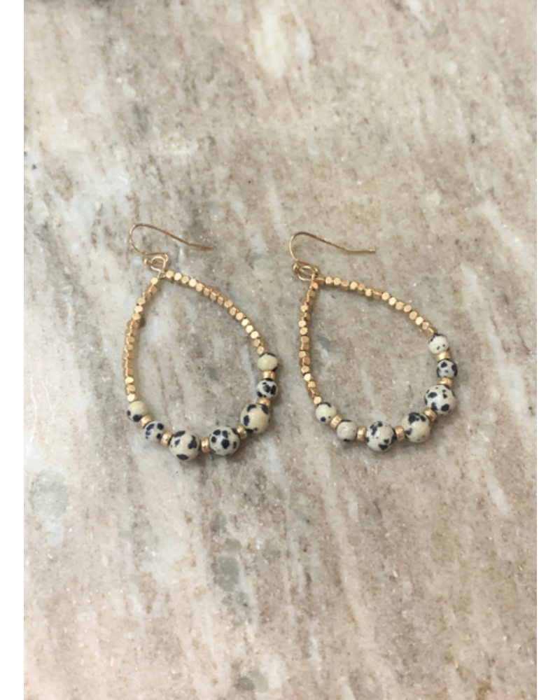 Semi-Precious Stone Drop Earrings