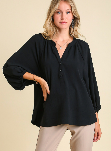 Simple Solid Blouse