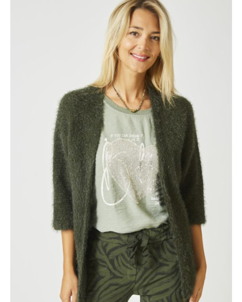 Fuzzy Knit Cardigan