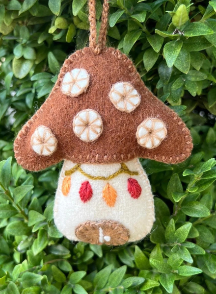 Wool Embroidered Ornaments