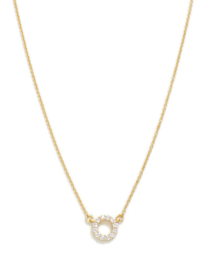 Dainty Rhinestone Circle Necklace