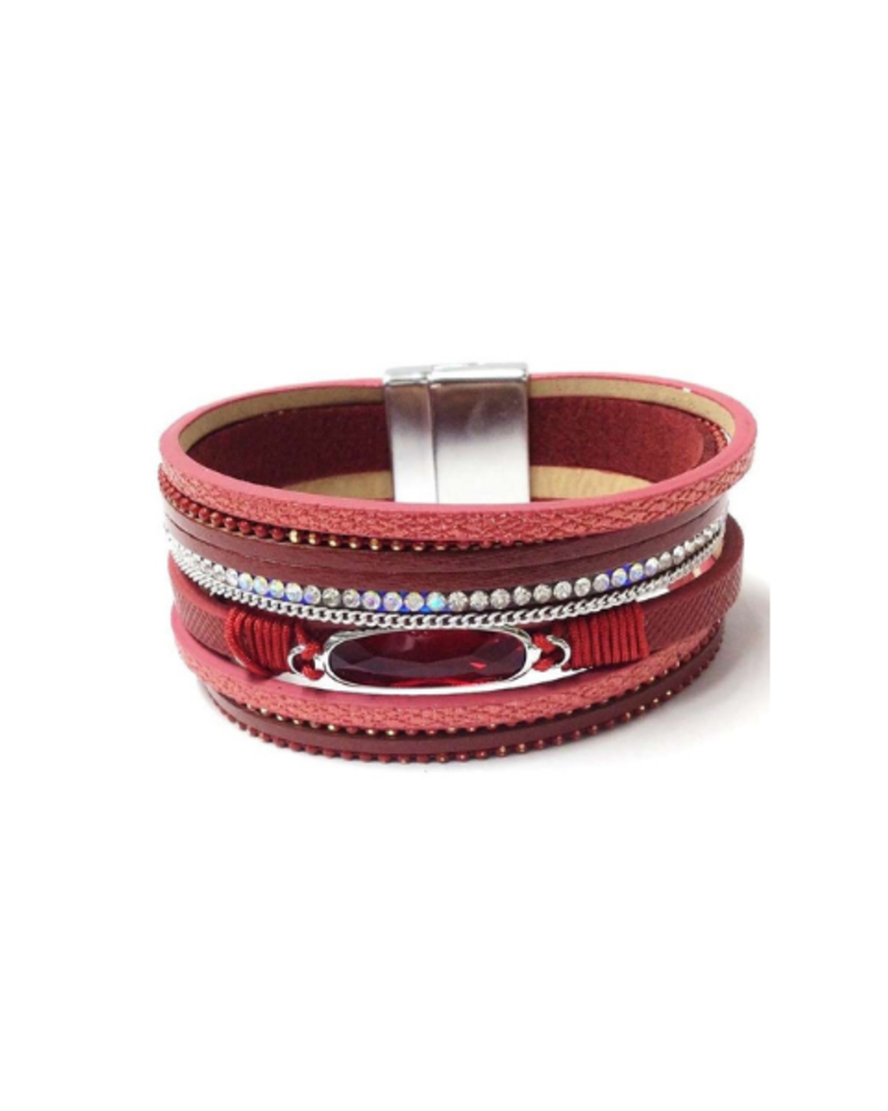 Oval Stone Magnetic Bracelets