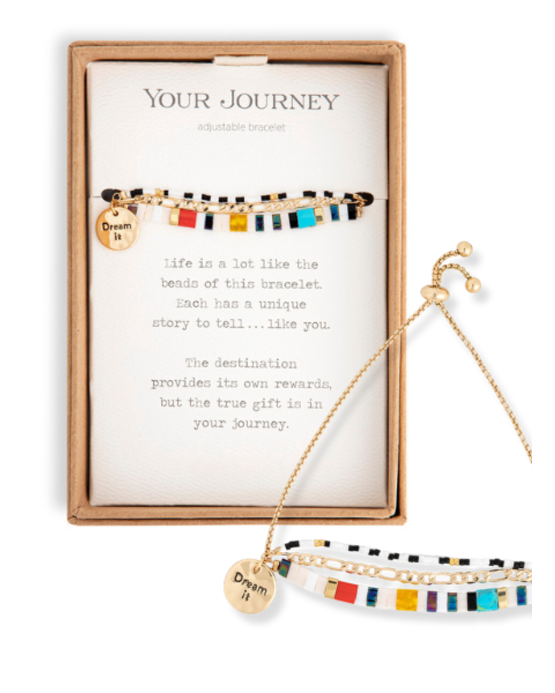 "Your Journey" Lariat Bracelets with Charm