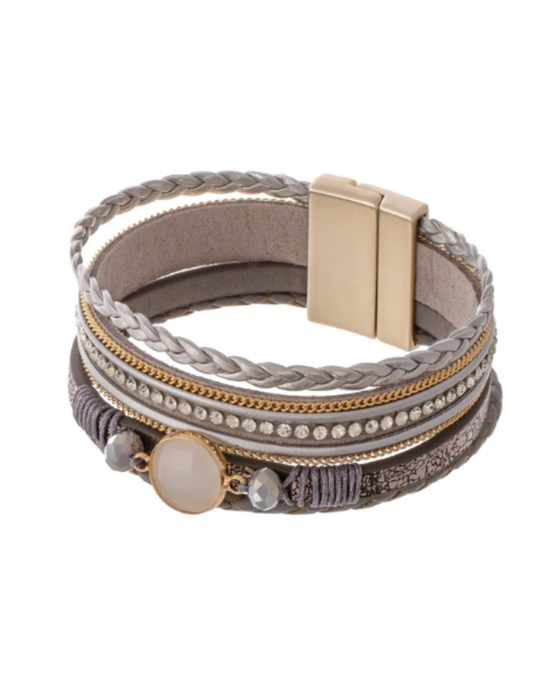 Circle Stone Magnetic Bracelet