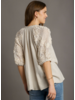 Linen Blouse with Flower Sleeves