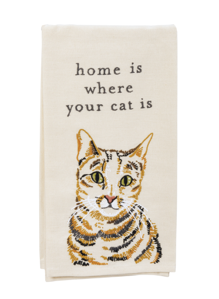 Embroidered Pet Dish Towels