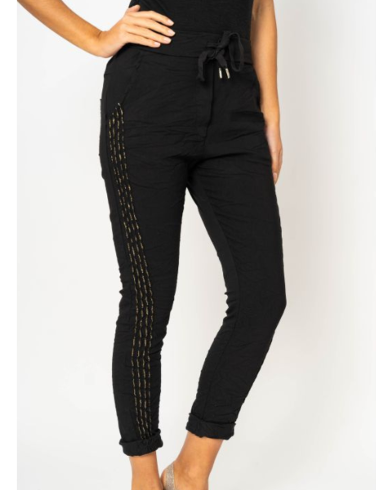 Jegging with Gold Side Detail
