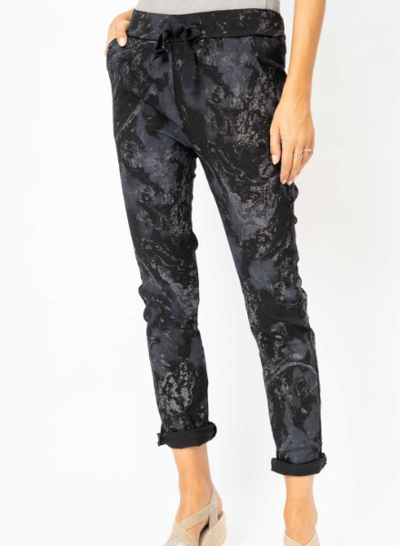 Swirl Glitter Print Jegging