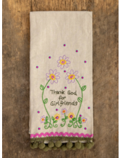 Embroidered Linen Towel