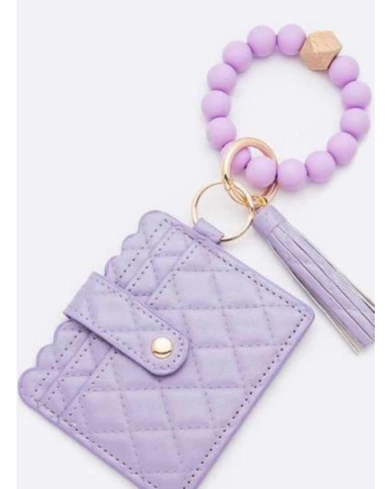 Quilted Wallet Keychain (More Colors)