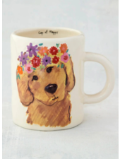 Flower Crown Dog Mug