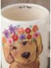 Flower Crown Dog Mug