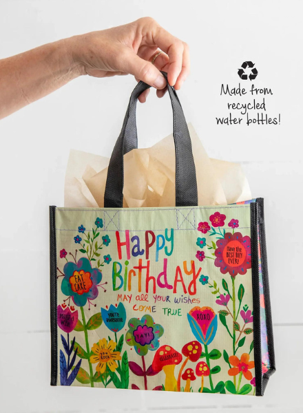 Floral Reusable Bag - Trader Rick's for the artful woman