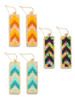 Chevron Seed Bead Earrings