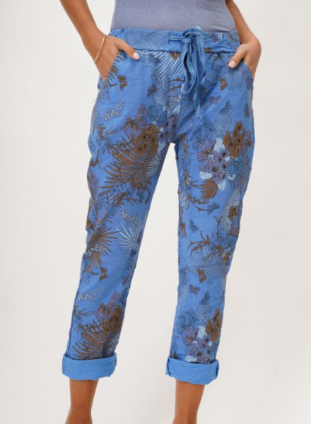 Palm Leaf Jogger Pants