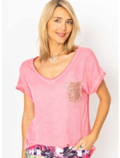 Soft Sequin Pocket Tee