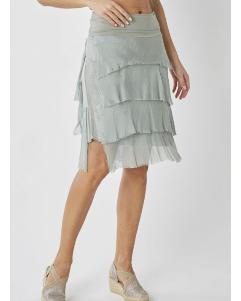 Short Silk Skirt