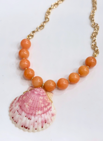 Scallop Beaded Necklace