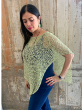 Popcorn Knit Poncho