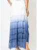Ombre Silk Ruffle Skirt