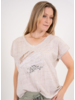 Lace and Sequins Heart Linen Tee