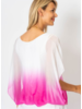 Ombre Silk Fitted Hem Top