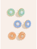 Sparkly Flower Post Earrings