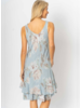 Cotton and Linen Flower Print Dress