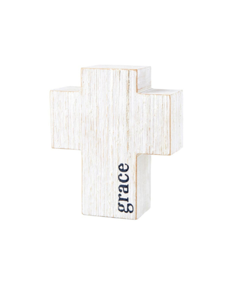 "grace" Small Wood Cross