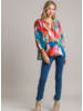 Geometric Shapes Colorful Blouse