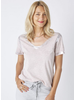 Silver Foil V-Neck Tee