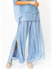 Silk Pant with Slit