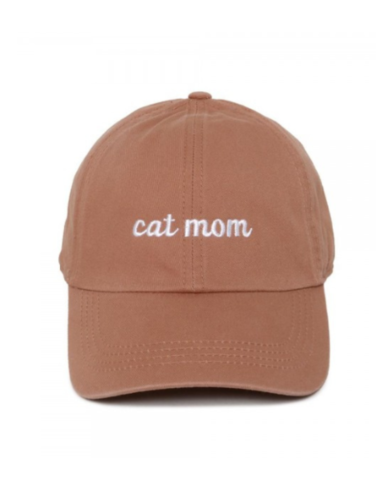 Embroidered Cat Mom Cap