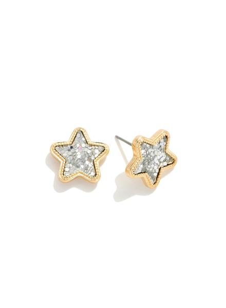 Sparkly Shaped Stud Earrings