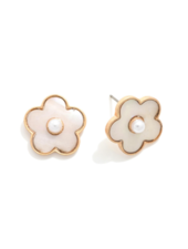 Pearlescent Flower Studs