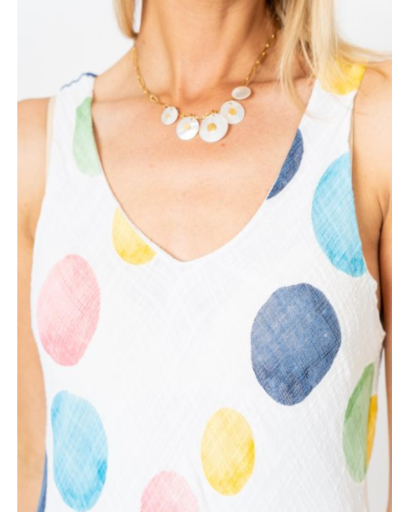 Colorful Polka Dots Cotton Dress