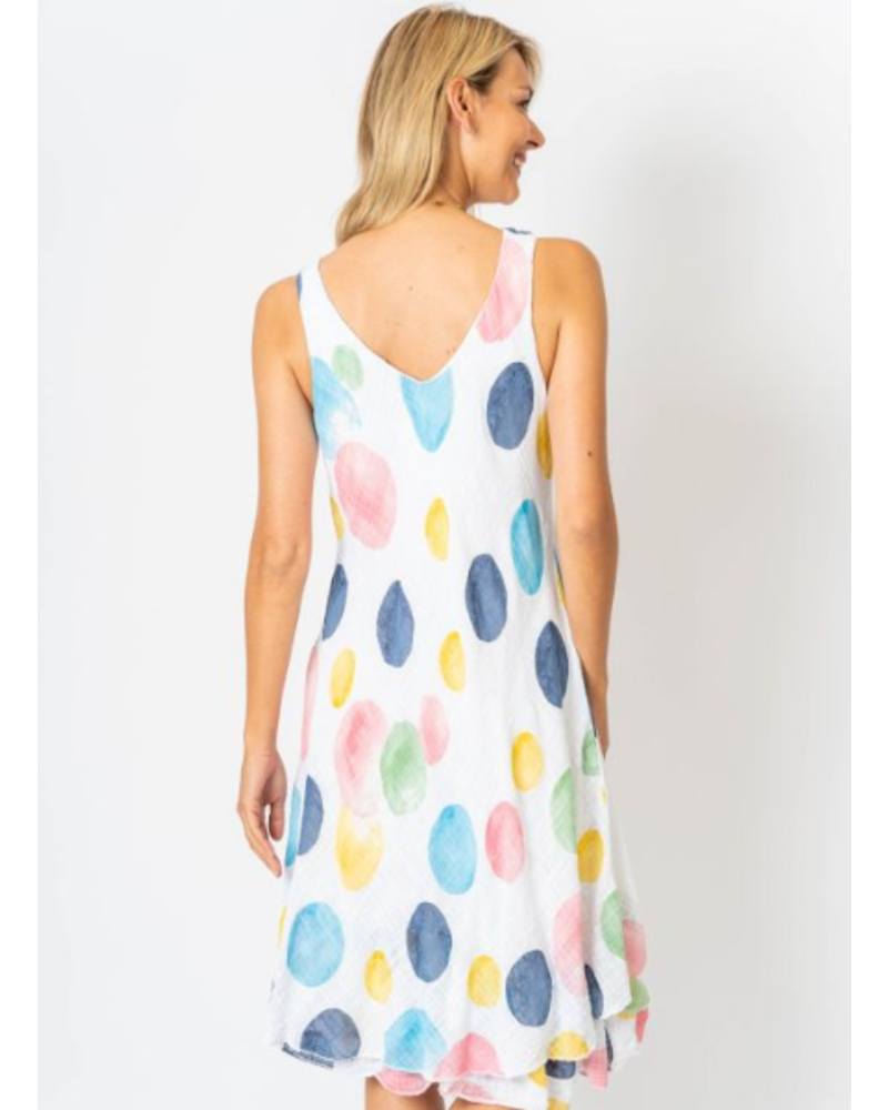 Colorful Polka Dots Cotton Dress