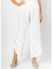 Linen Pants with Chevron Frayed Details