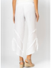 Linen Pants with Chevron Frayed Details