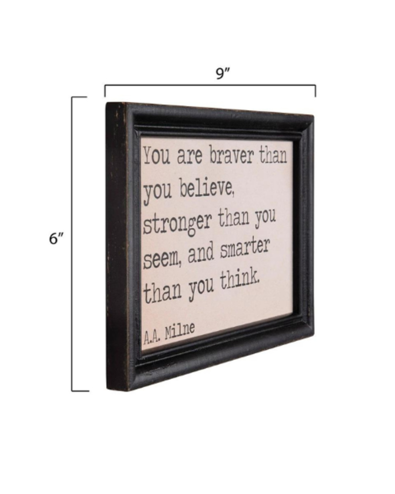 Framed Typewriter Wall Decor